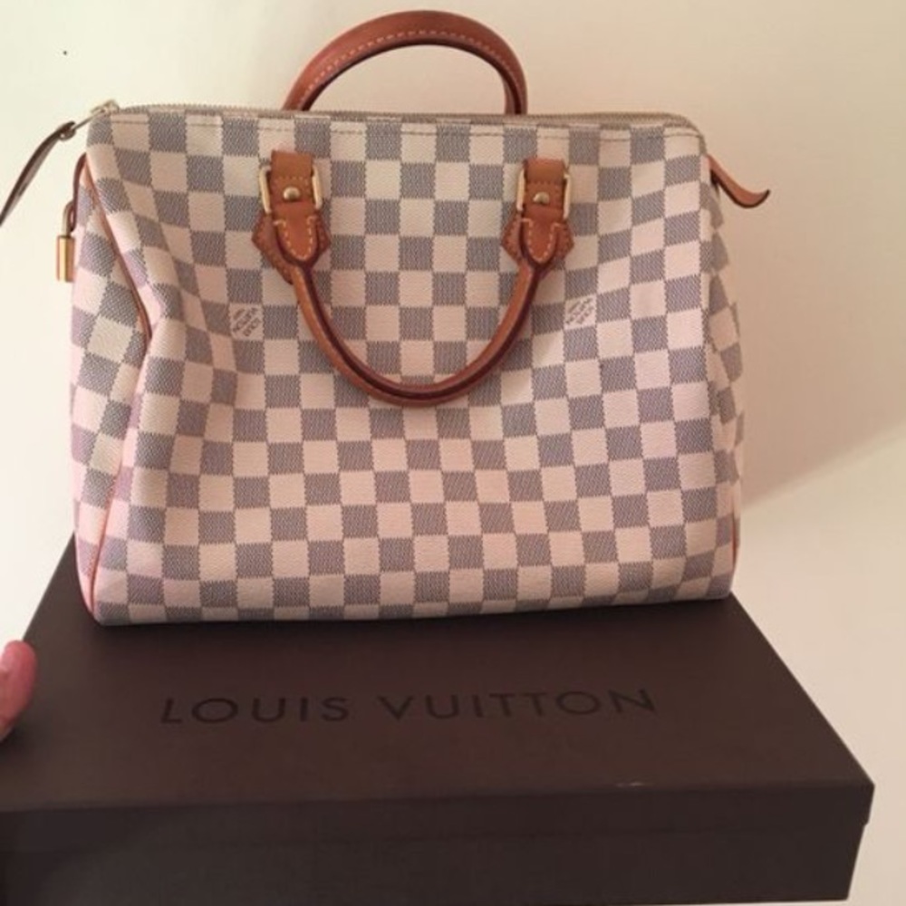 *SOLD* Louis Vuitton speedy 30 Damier Azur Cavanas